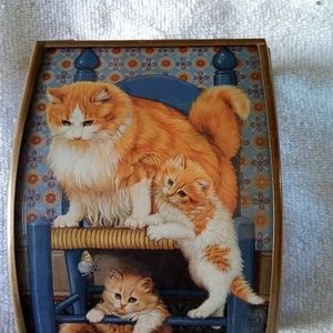 VINTAGE  TIFFANY GLASS & BRASS MIRRORED JEWELERY BOX HAND MADE IN MEXICO